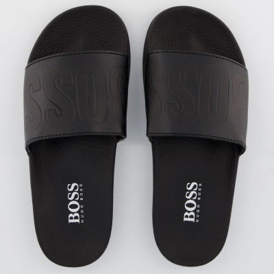 Afbeelding van Boss J29171 kinderslippers zwart