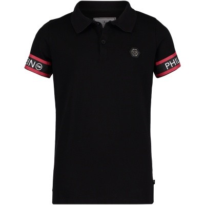 Afbeelding van Philipp Plein BTK0615 kinder polo zwart
