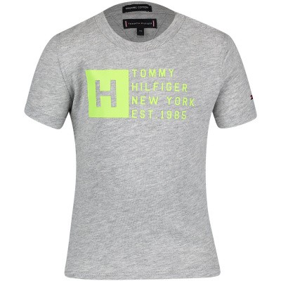 Afbeelding van Tommy Hilfiger KB0KB04537B baby t-shirt licht grijs