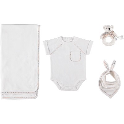 Afbeelding van Burberry 8006545 babysetje wit