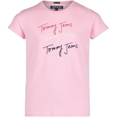 Afbeelding van Tommy Hilfiger KG0KG03634 kinder t-shirt licht roze