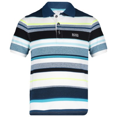 Afbeelding van Boss J25D49 kinder polo blauw