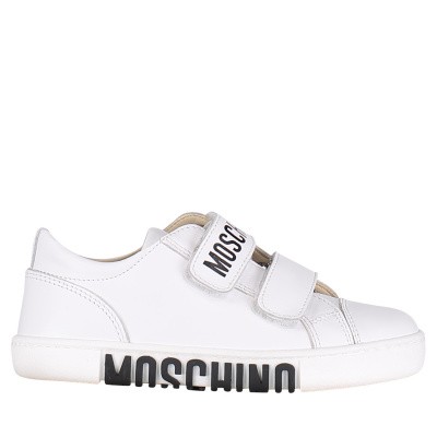 Afbeelding van Moschino 12013675 kindersneakers wit