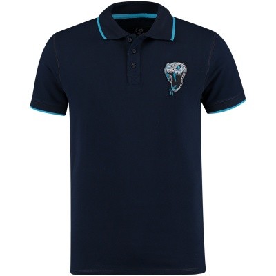 Afbeelding van My Brand MMBPO009G3031 heren polo blauw
