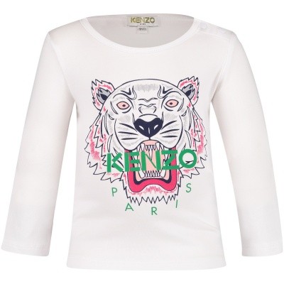 Afbeelding van Kenzo KM10017 baby t-shirt wit