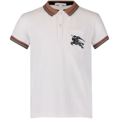 Afbeelding van Burberry 8002848 kinder polo wit