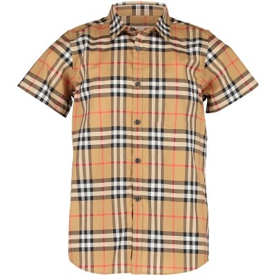 Afbeelding van Burberry 8002633 kinder overhemd beige
