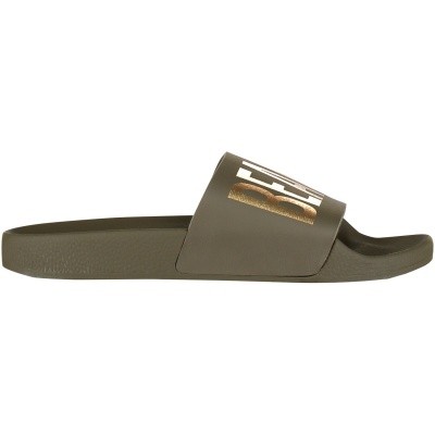 Afbeelding van The white Brand BEACH dames slippers army