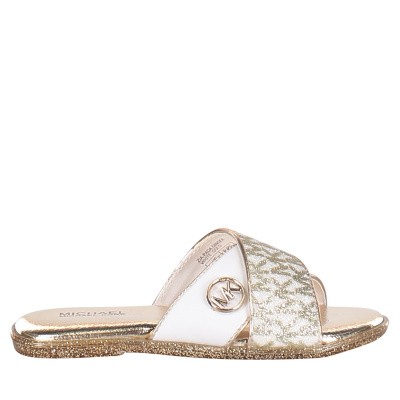 Afbeelding van Michael Kors ZIA PADA GINGER kinderslippers goud