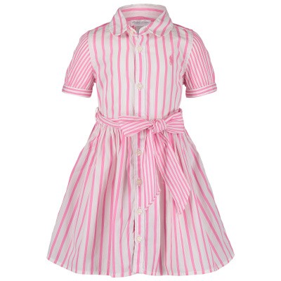 Afbeelding van Ralph Lauren 736026B babyjurkje roze