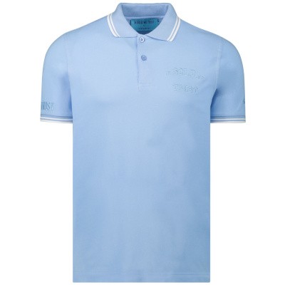 in Gold We Trust WK0011090422PLS heren polo licht blauw Afbeelding van in Gold We Trust WK0011090422PLS heren polo licht blauw