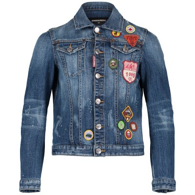 Afbeelding van Dsquared2 DQ03G6 kinderjas jeans