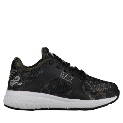 Afbeelding van EA7 XSX001 kindersneakers army