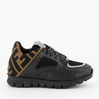 Fendi JMR288 kindersneakers zwart Afbeelding van Fendi JMR288 kindersneakers zwart