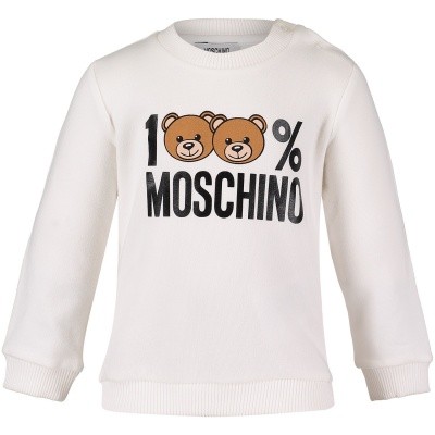 Afbeelding van Moschino MTF00T baby trui off white