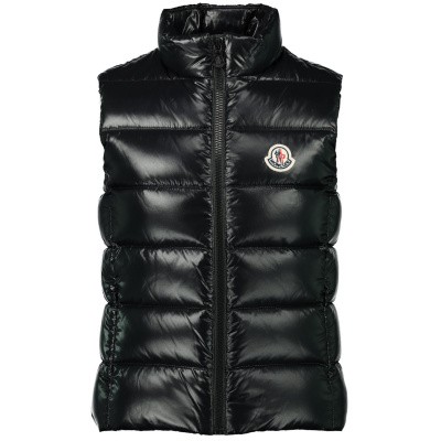 Moncler 4833605 kinder bodywarmer zwart Afbeelding van Moncler 4833605 kinder bodywarmer zwart