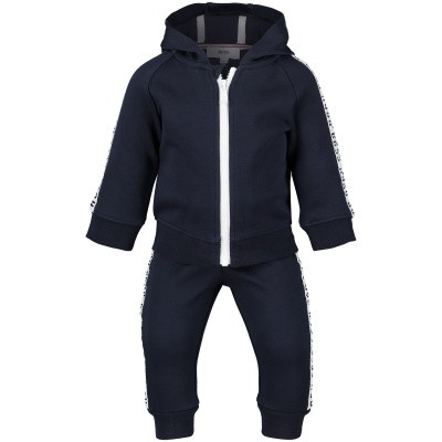 Afbeelding van Boss J08031 baby joggingpak navy