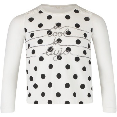 Afbeelding van Liu Jo K68079 kinder t-shirt off white