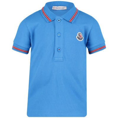 Afbeelding van Moncler 8306605 baby polo turquoise