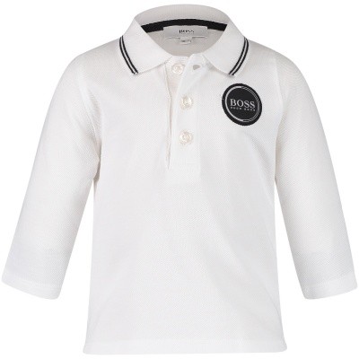 Afbeelding van Boss J05663 baby polo wit