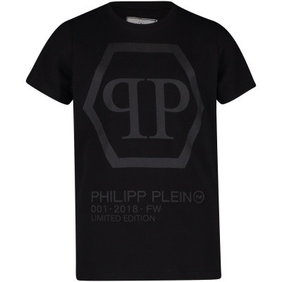 Afbeelding van Philipp Plein BTK0550 kinder t-shirt zwart