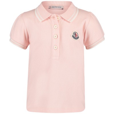 Afbeelding van Moncler 8354205 baby polo licht roze