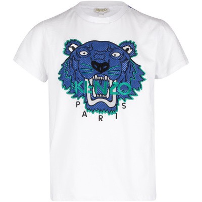 Afbeelding van Kenzo KN10708 kinder t-shirt wit