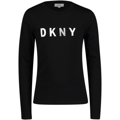 Afbeelding van DKNY D35N85 kinder t-shirt zwart