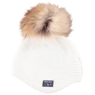 Afbeelding van Woolrich BKACC1142 baby mutsje off white