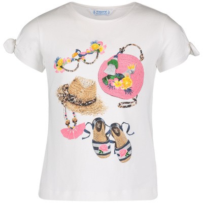 Afbeelding van Mayoral 3009 kinder t-shirt wit