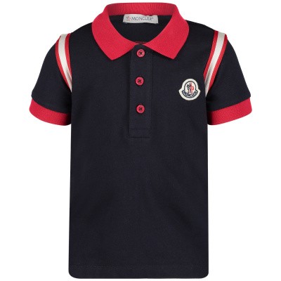 Afbeelding van Moncler 8311150 baby polo navy