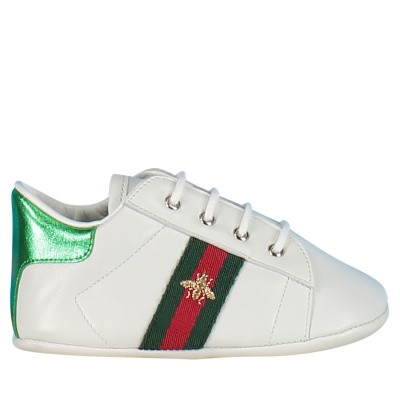 Afbeelding van Gucci 552922 babysneakers wit