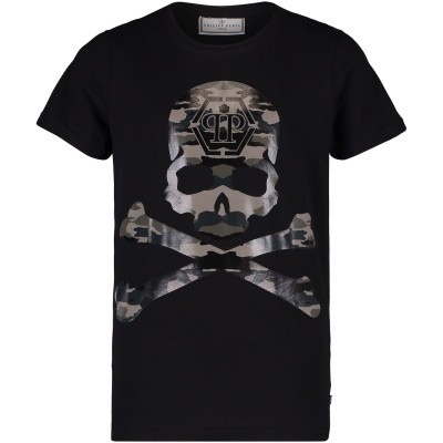 Afbeelding van Philipp Plein BTK0522 kinder t-shirt zwart