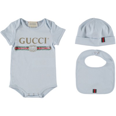 Afbeelding van Gucci 516326 rompertje licht blauw