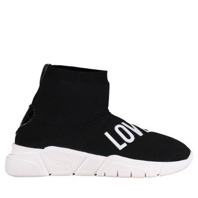 Afbeelding van Moschino JA15183G16 dames soksneakers zwart