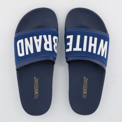 The White Brand M0100 heren slippers navy Afbeelding van The White Brand M0100 heren slippers navy