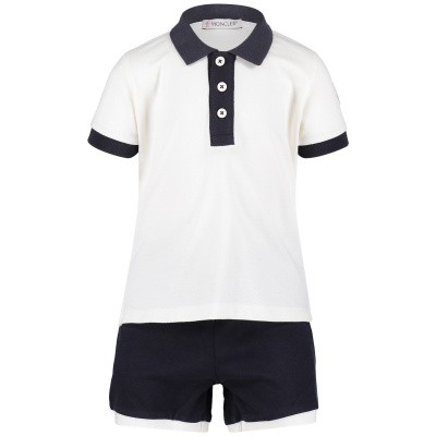 Afbeelding van Moncler 8812350 babysetje off white