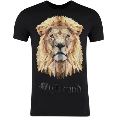 Afbeelding van My Brand MMBTS012GM102 heren t-shirt zwart