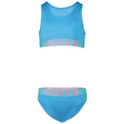 Calvin Klein G80G800243 kinder zwemkleding turquoise Afbeelding van Calvin Klein G80G800243 kinder zwemkleding turquoise