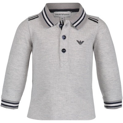 Afbeelding van Armani 6ZHF06 baby polo grijs