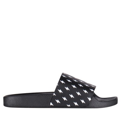 Afbeelding van The White Brand L0036 kinderslippers zwart