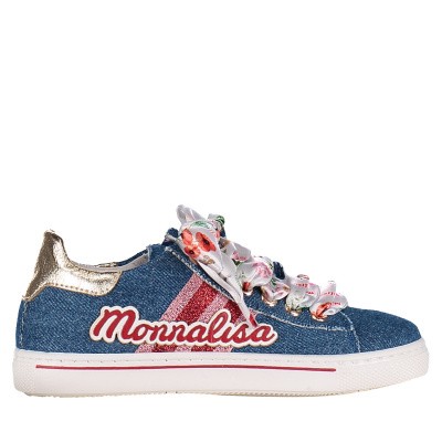 Afbeelding van MonnaLisa 8C3024 kindersneakers jeans