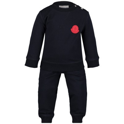Afbeelding van Moncler 8812505 baby joggingpak navy