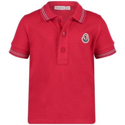 Afbeelding van Moncler 8306605 baby polo rood