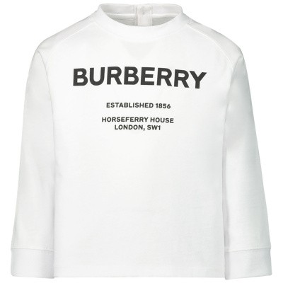 Burberry 8012788 baby t-shirt wit Afbeelding van Burberry 8012788 baby t-shirt wit