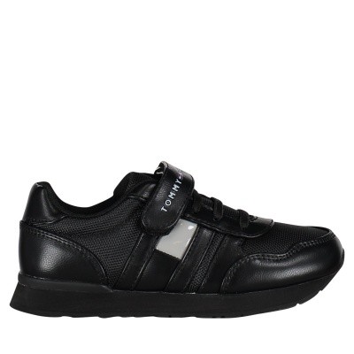 Afbeelding van Tommy Hilfiger T3B430153 kindersneakers zwart