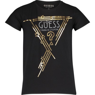Afbeelding van Guess J91I00 kinder t-shirt zwart