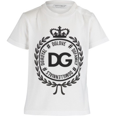 Afbeelding van Dolce & Gabbana L1JT7W G7RIF baby t-shirt wit
