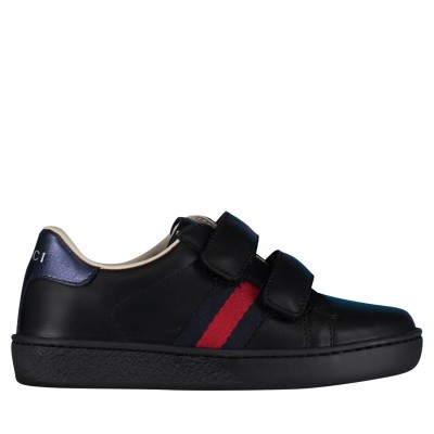 Afbeelding van Gucci 455447 CPWP0 kindersneakers zwart