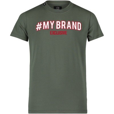 Afbeelding van My Brand BMBTS001G3037 kinder t-shirt army